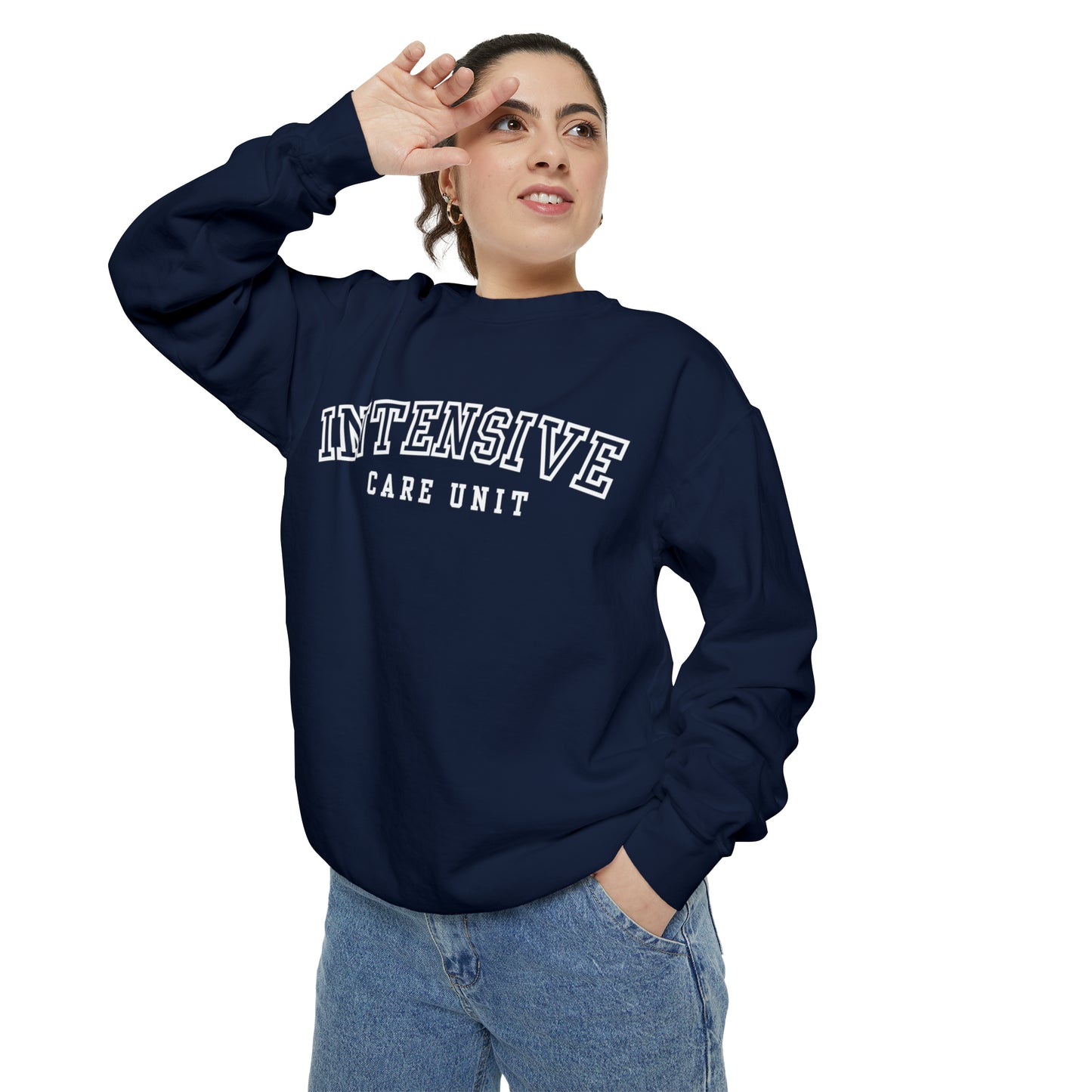 Intensive Care Unit Comfort Colors Crewneck Sweatshirt