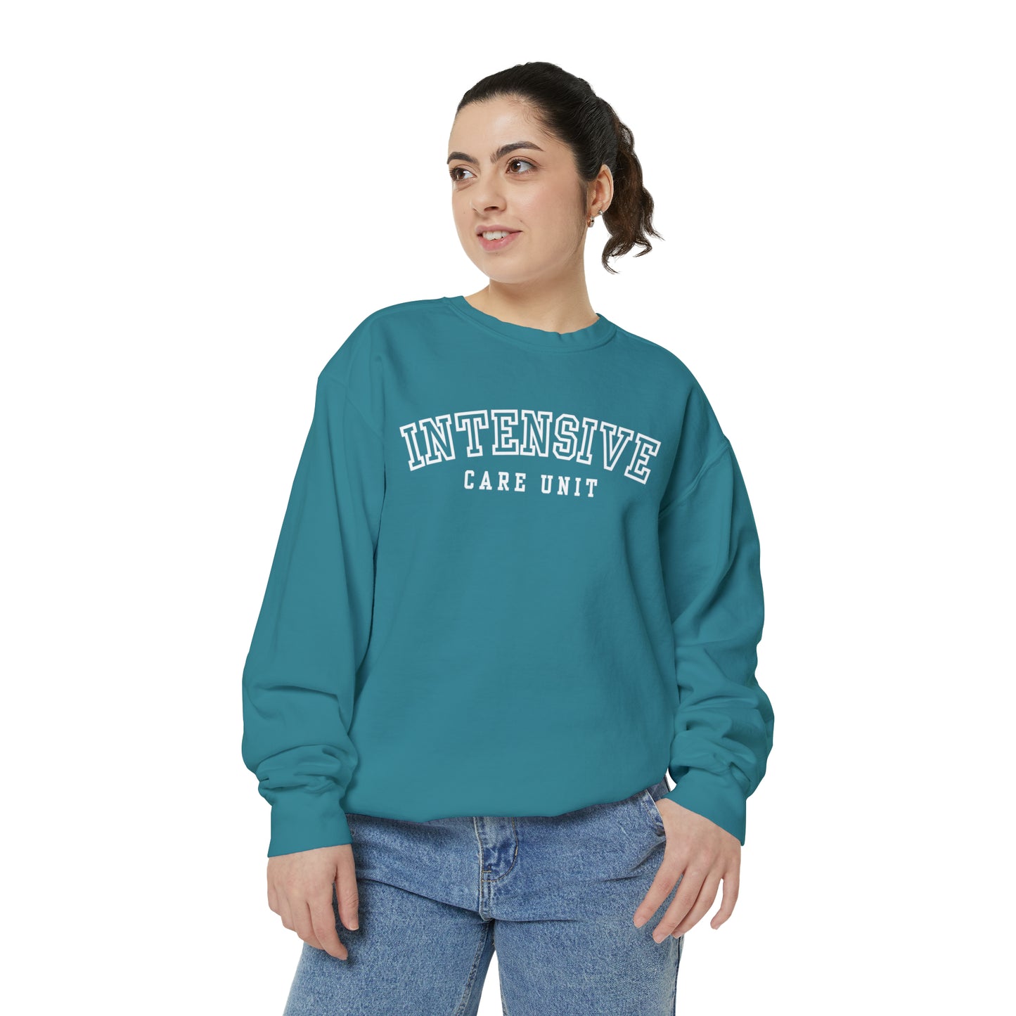 Intensive Care Unit Comfort Colors Crewneck Sweatshirt