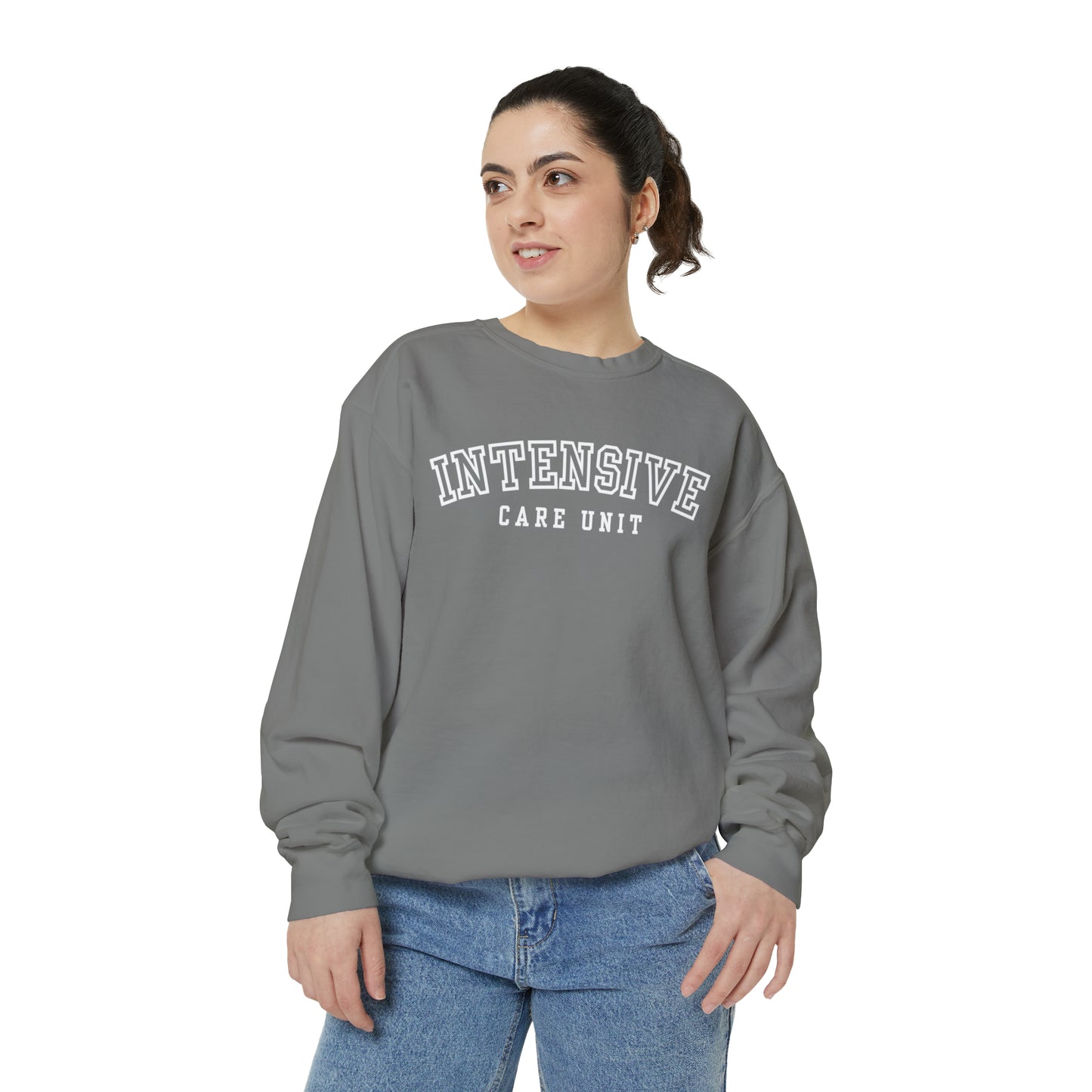 Intensive Care Unit Comfort Colors Crewneck Sweatshirt