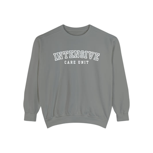 Intensive Care Unit Comfort Colors Crewneck Sweatshirt