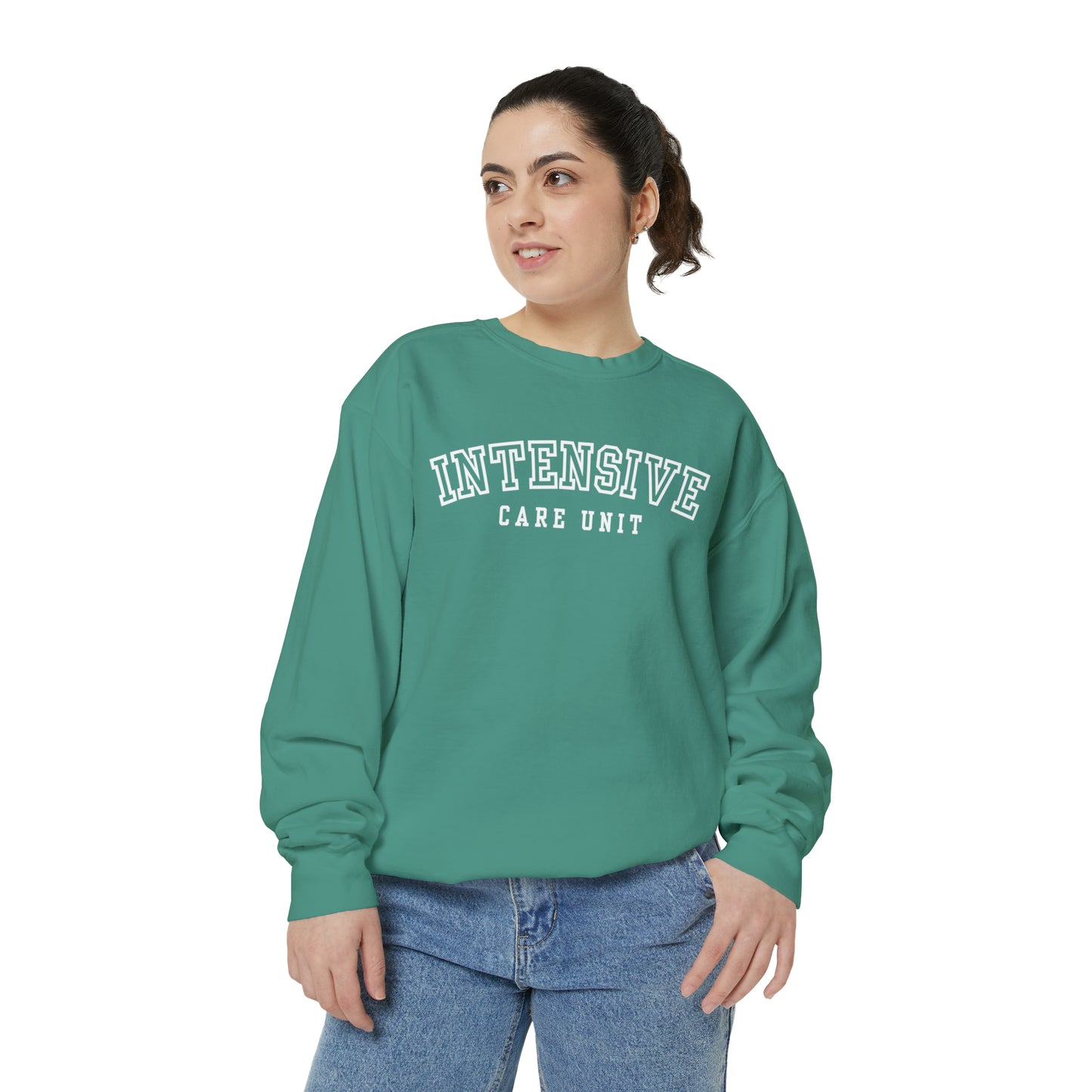 Intensive Care Unit Comfort Colors Crewneck Sweatshirt