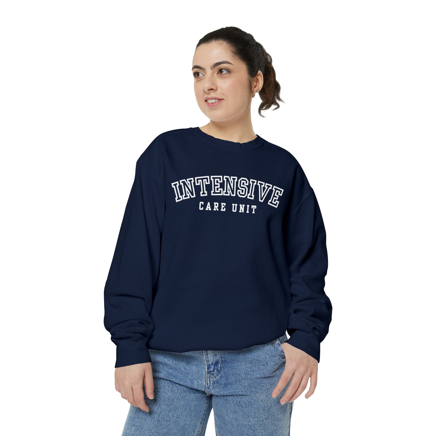 Intensive Care Unit Comfort Colors Crewneck Sweatshirt