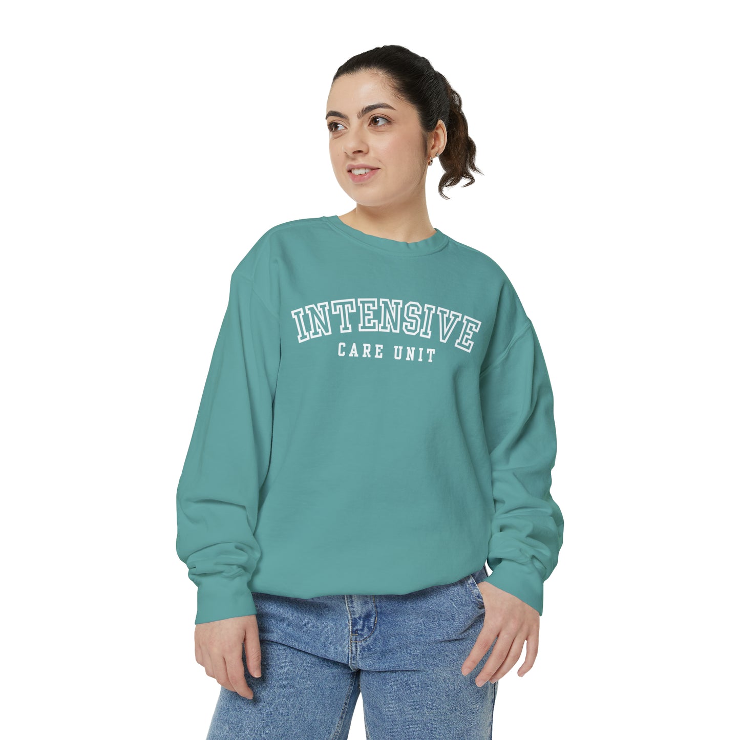 Intensive Care Unit Comfort Colors Crewneck Sweatshirt