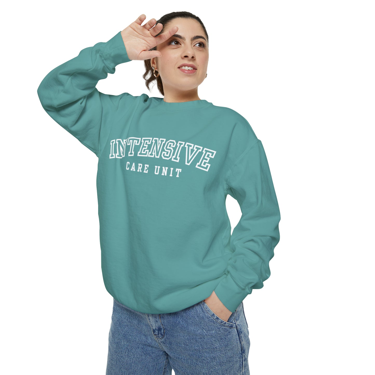 Intensive Care Unit Comfort Colors Crewneck Sweatshirt