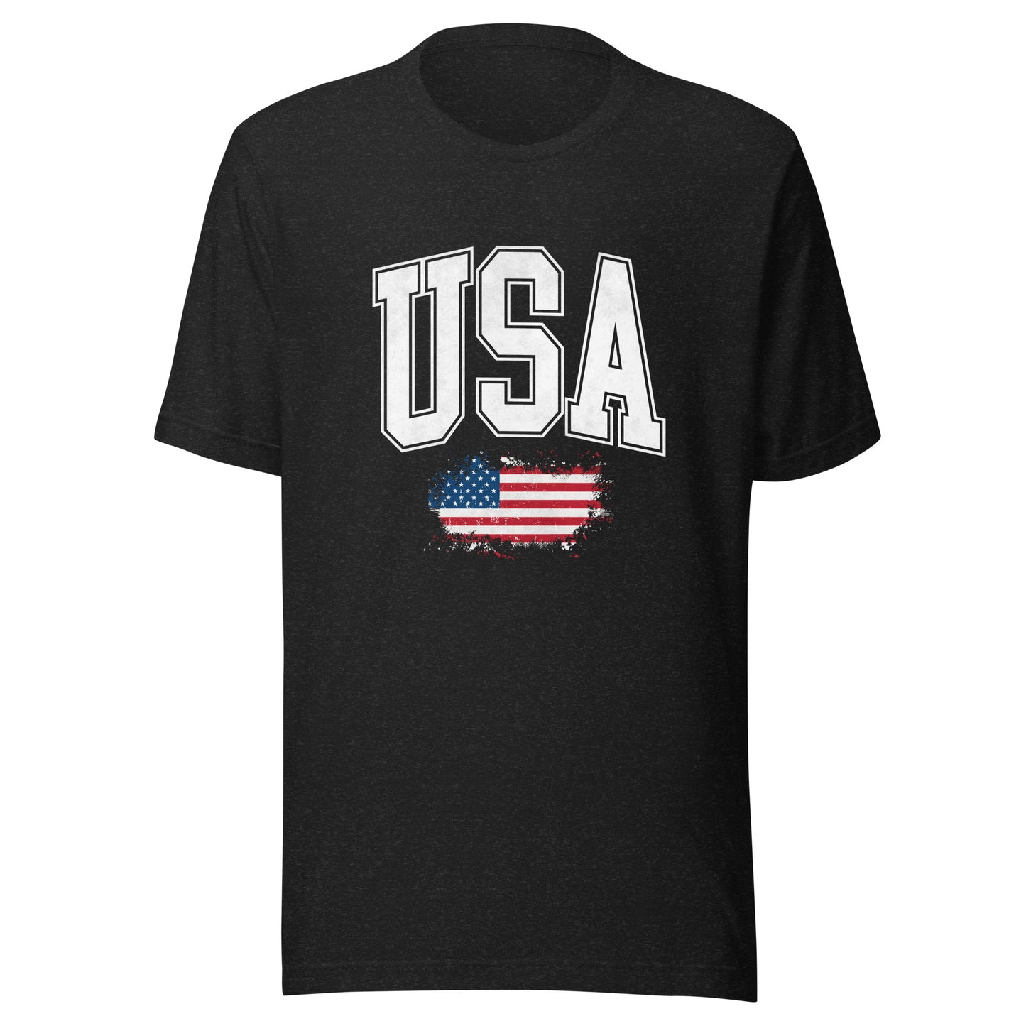 USA with Flag Unisex Tee